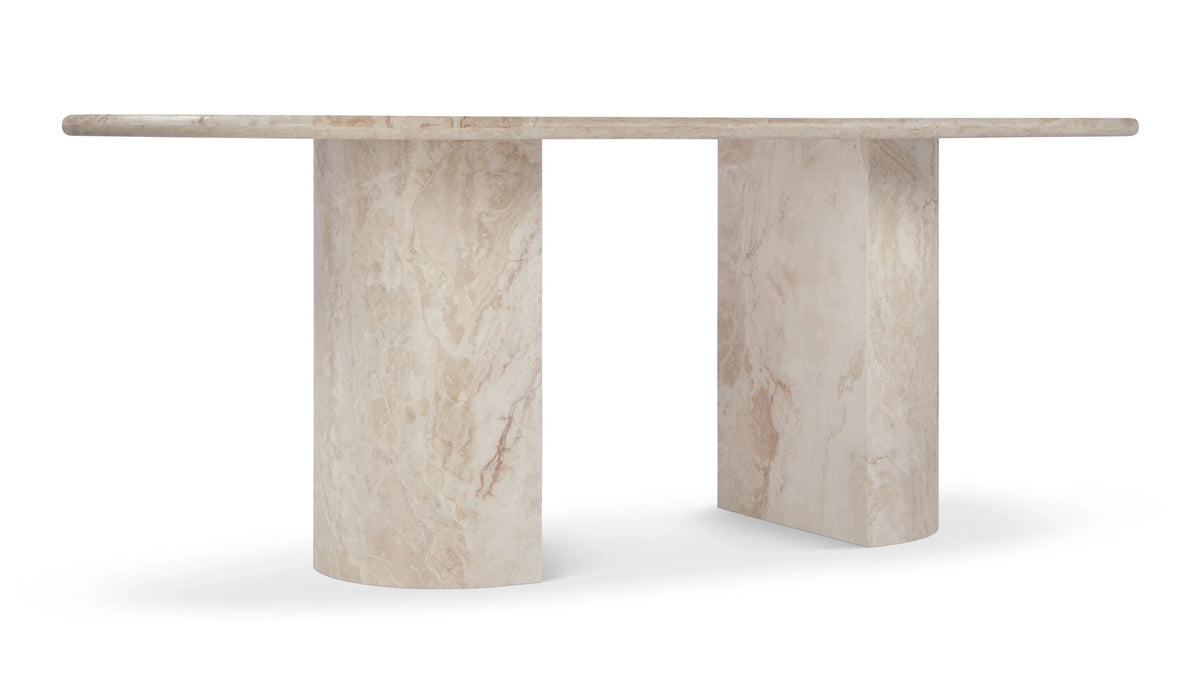 Danta 19™ Dining Table | White Travertine