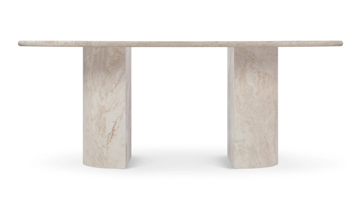 Danta 19™ Dining Table | White Travertine