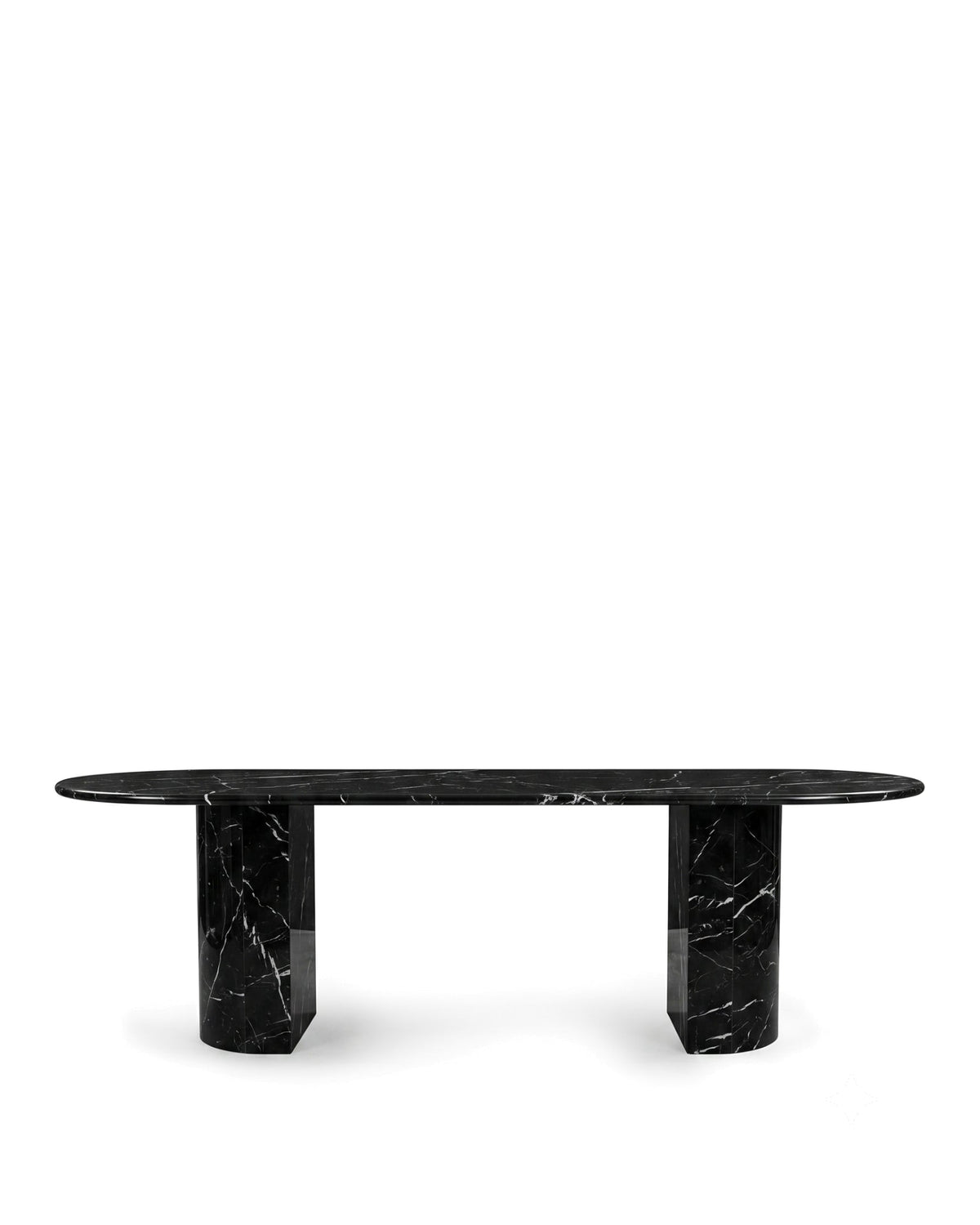 Danta nero™ 98-inch dining table | black marble - tables nero | madorne
