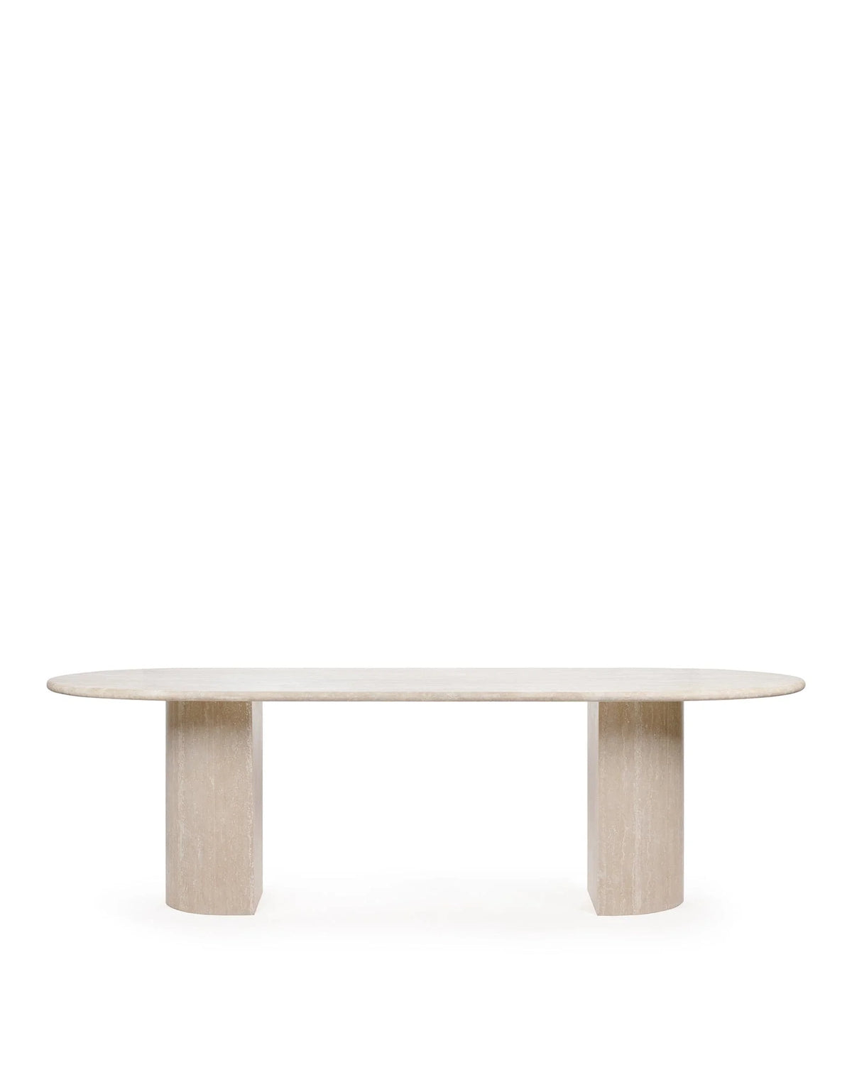 Dante 98™ dining table | sculptural finish - travertine - tables 98 | madorne