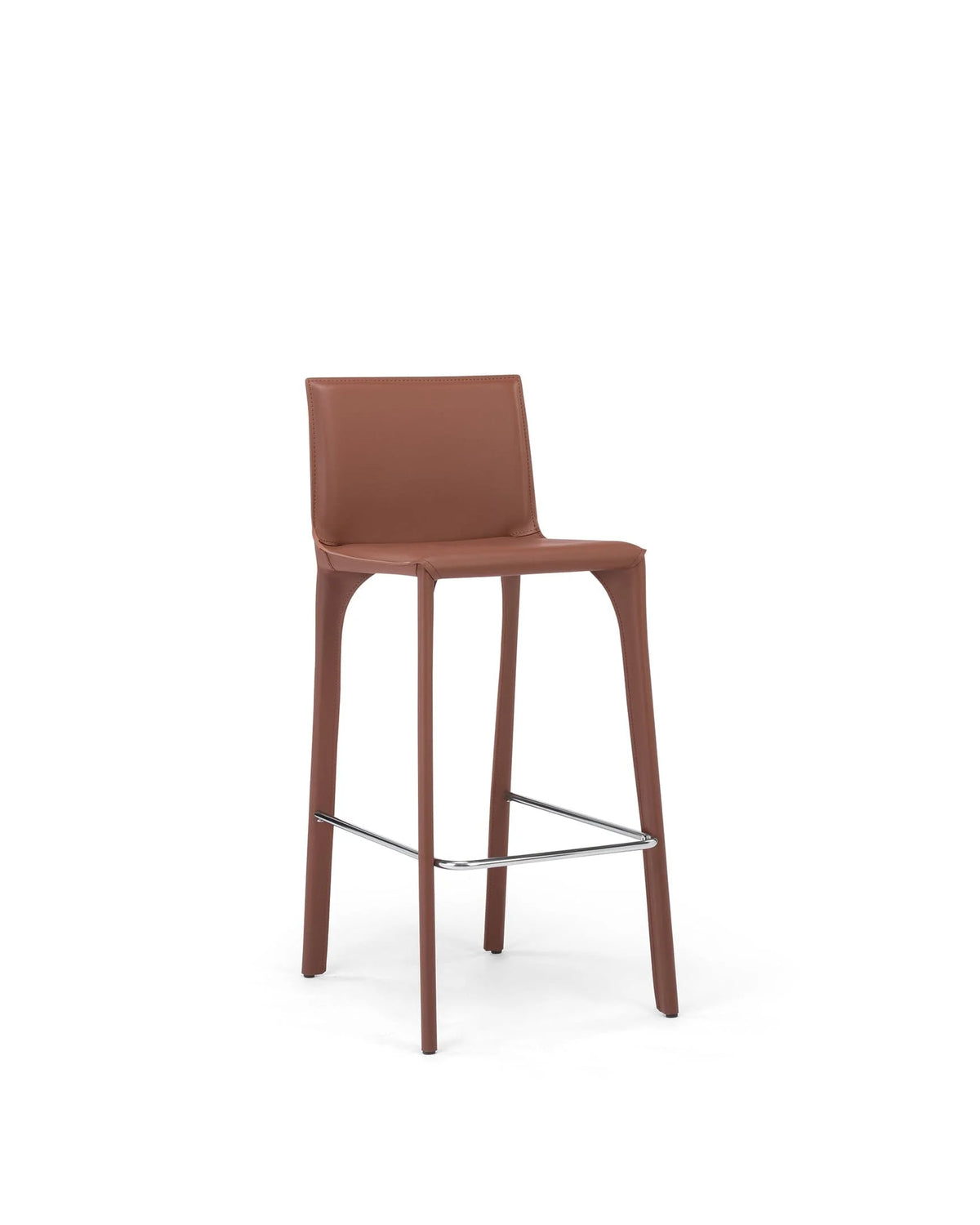 Doma 08™ bar stool | saddle leather - cognac - & counter stools 08 inspired by cab 410 | madorne