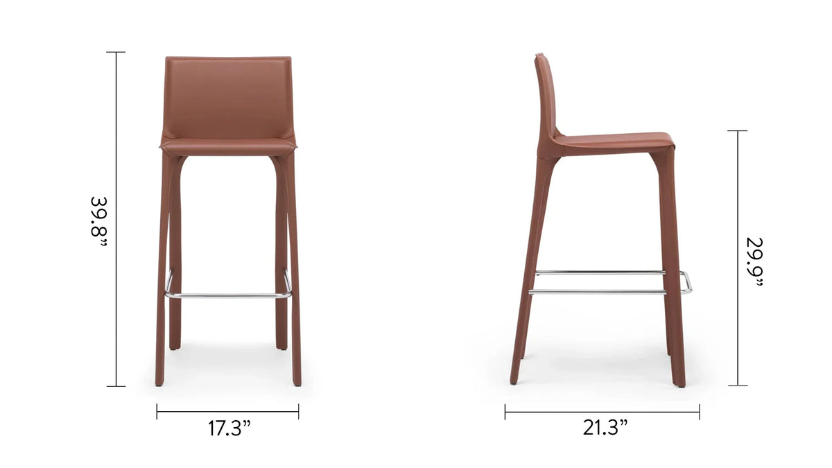 Doma 08™ bar stool | saddle leather - & counter stools 08 inspired by cab 410 | madorne