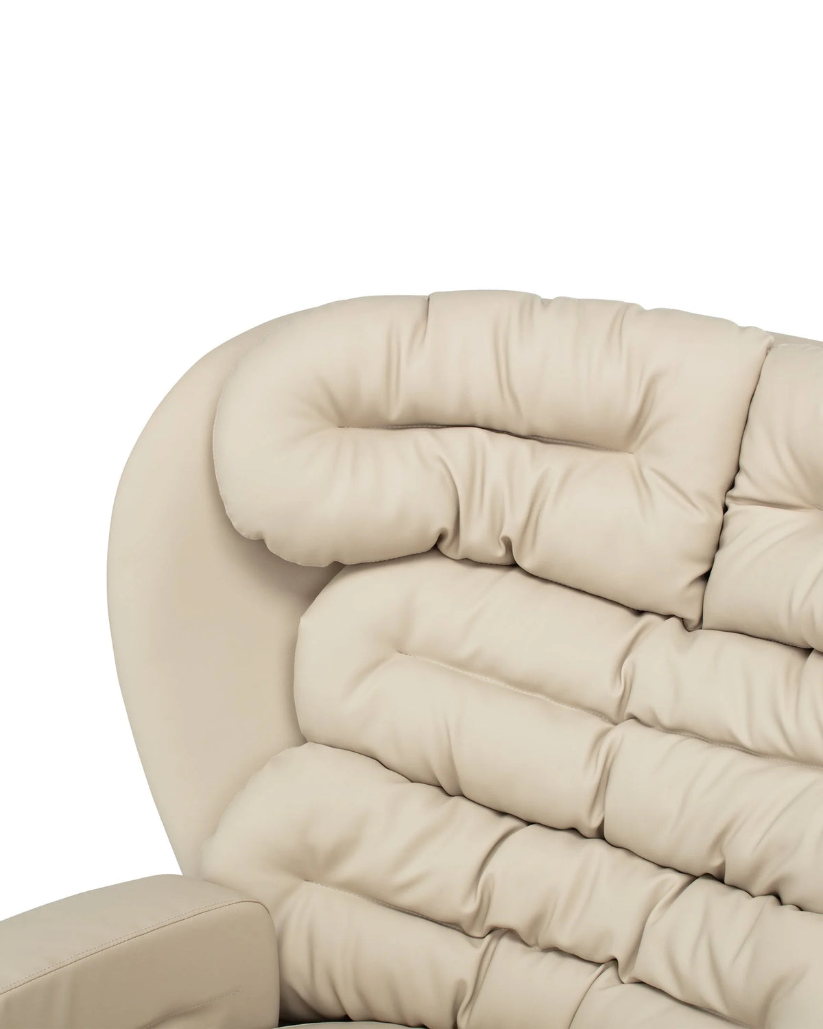 Eldaform 63™ lounge chair | beige vegan leather - chairs 63 | madorne