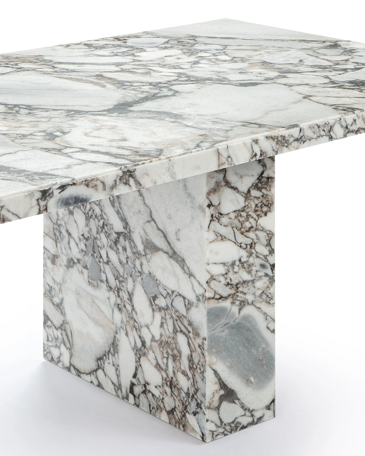 Enza™ dining table 98in | stone finish - tables enza inspired by androgyne | madorne