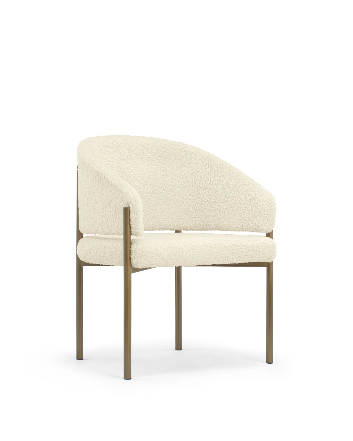 Esma™ barrel dining chair | metal frame - chairs curved with | madorne