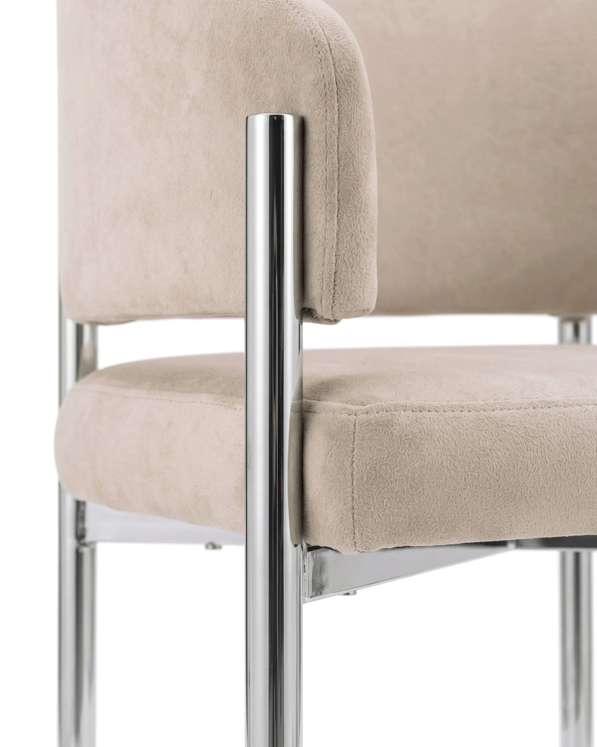Esma™ barrel dining chair | metal frame - chairs curved with | madorne