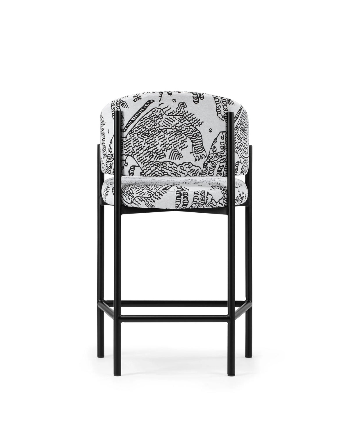 Esma™ counter stool | curved back and metal frame - bar & stools esma | designer or | madorne