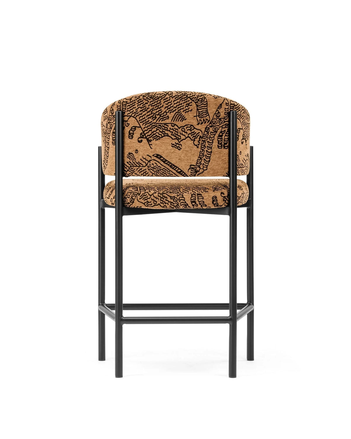 Esma™ counter stool | curved back and metal frame - bar & stools esma | designer or | madorne