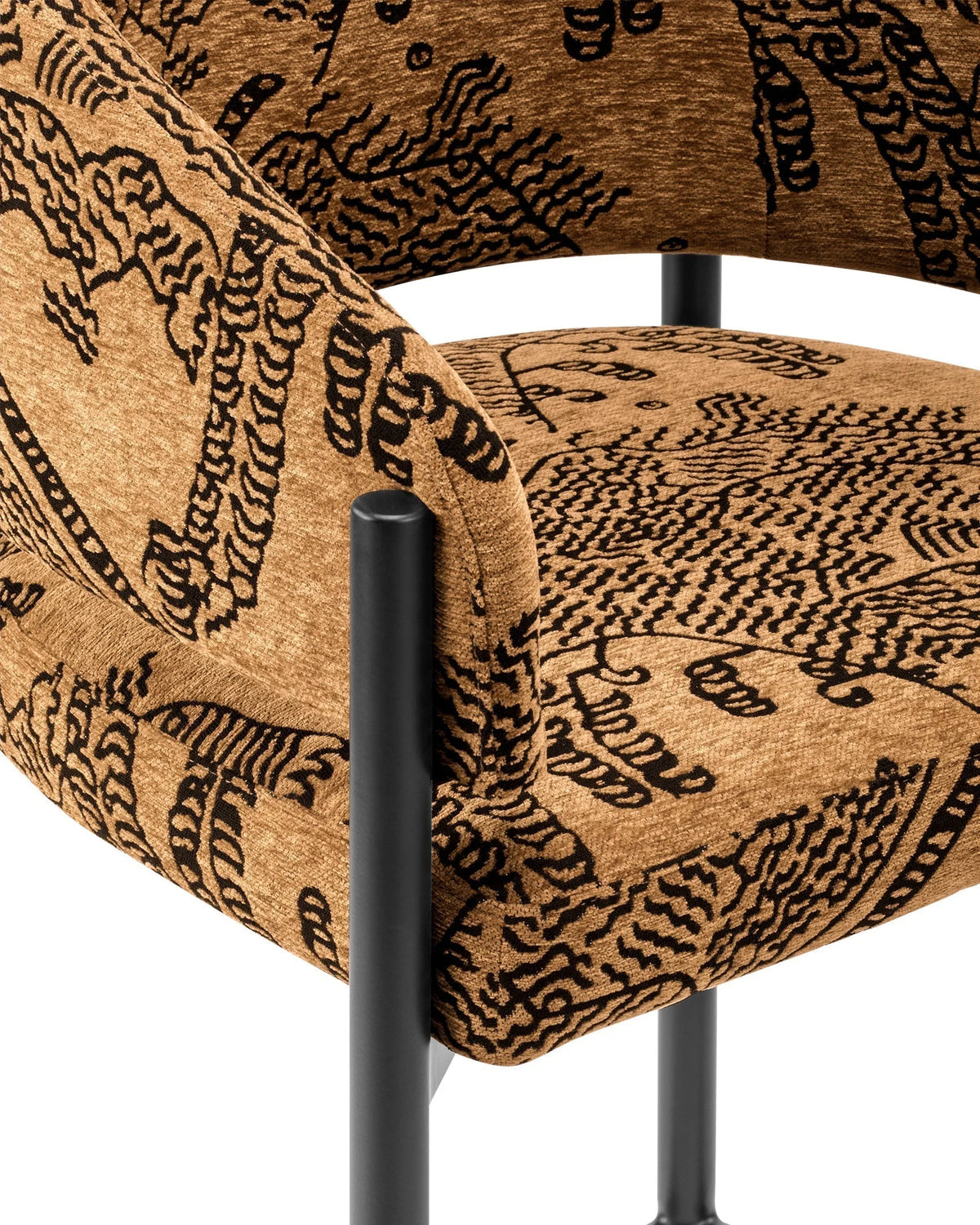 Esma™ counter stool | curved back and metal frame - bar & stools esma | designer or | madorne
