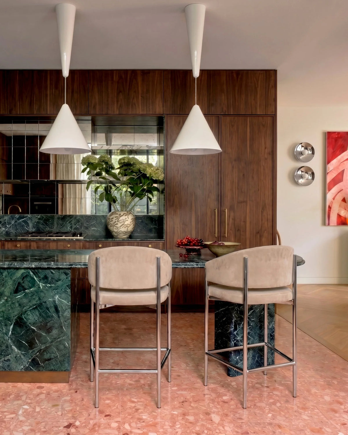 Esma™ counter stool | curved back and metal frame - bar & stools esma | designer or | madorne