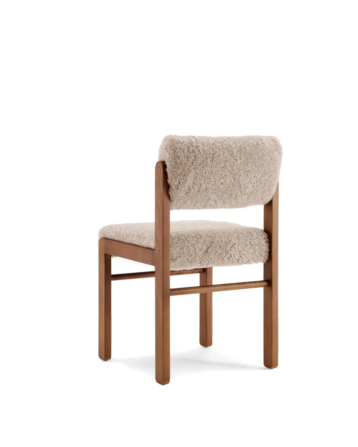 Etta™ dining chair | faux sheepskin and ash - chairs etta | modern | madorne