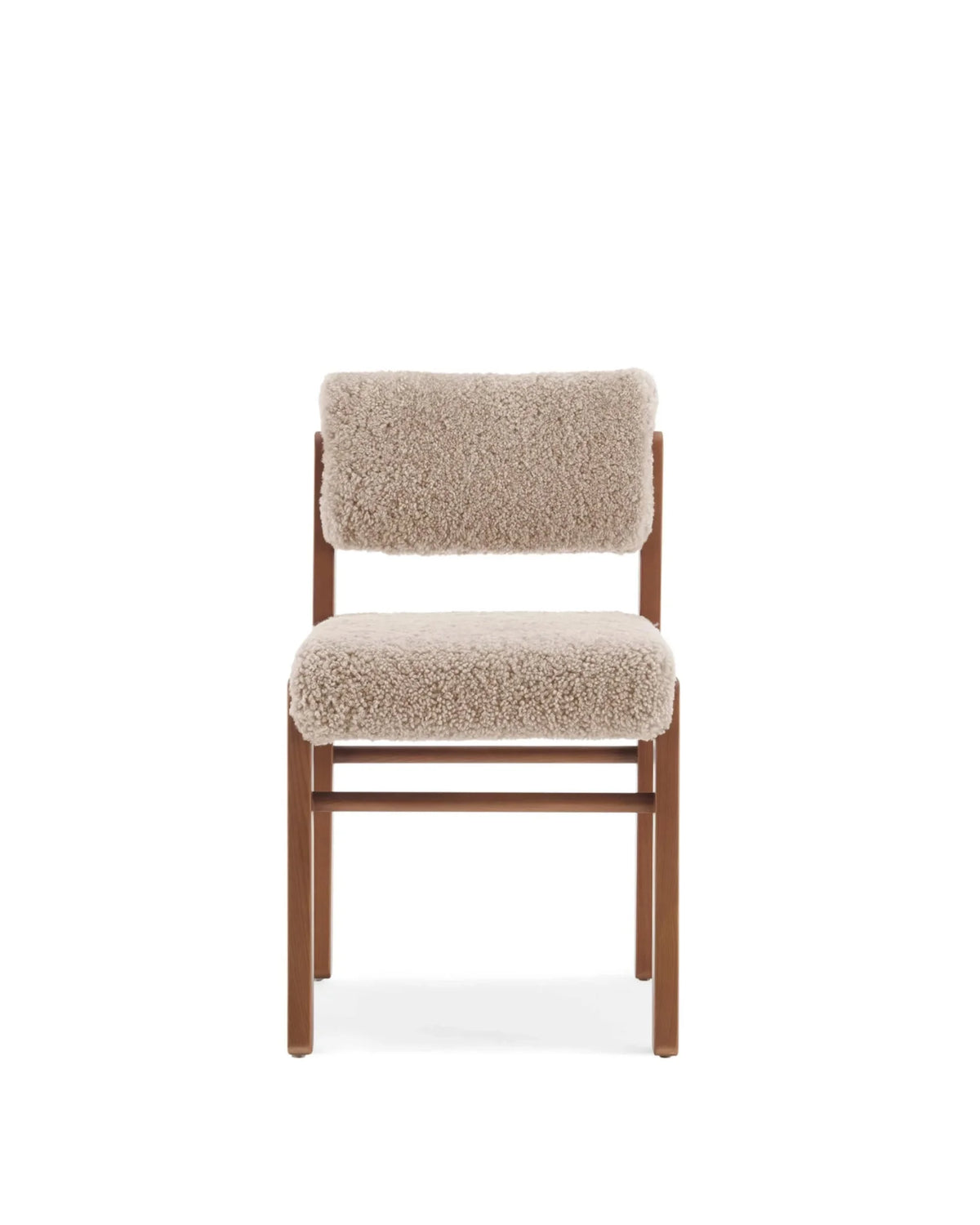 Etta™ dining chair | faux sheepskin and ash - chairs etta | modern | madorne