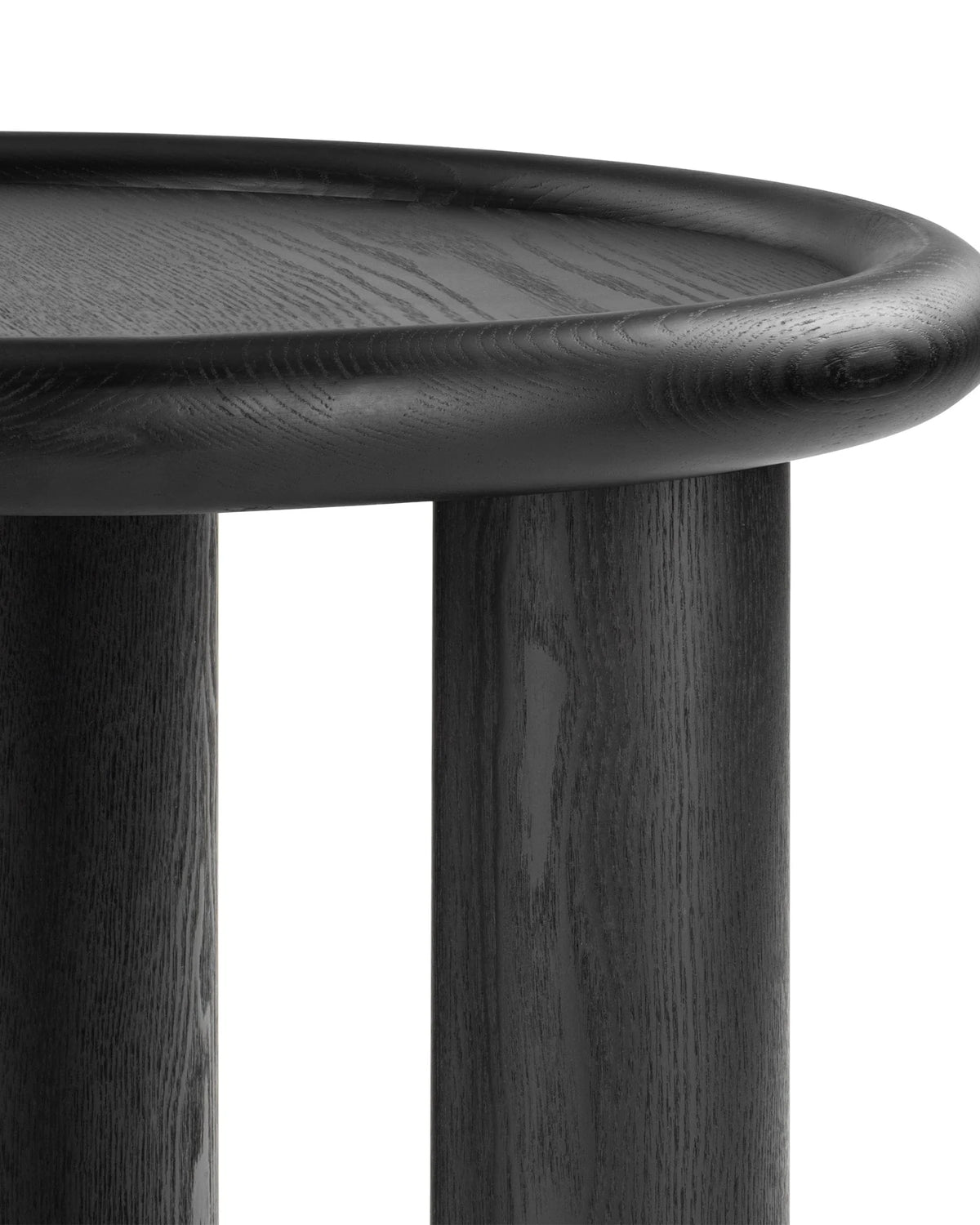 Fara™ side table | black painted ash veneer - tables fara | modern | madorne