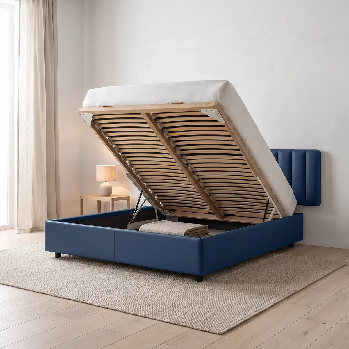 Ferda Leather Storage Bed Frame – detail view 3