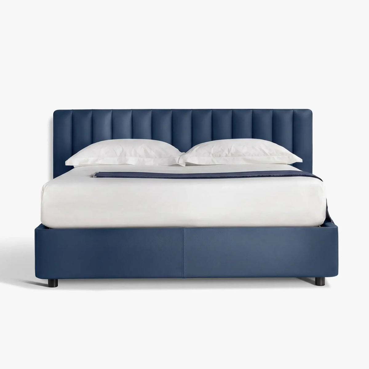 Ferda Leather Storage Bed Frame – front view