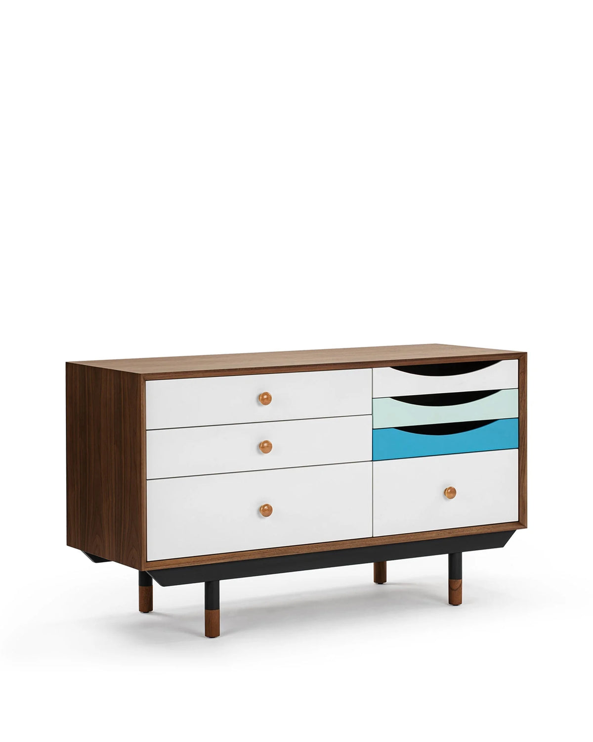 Fina 55™ credenza small | walnut wood frame - storage 1955 sideboard-inspired | madorne