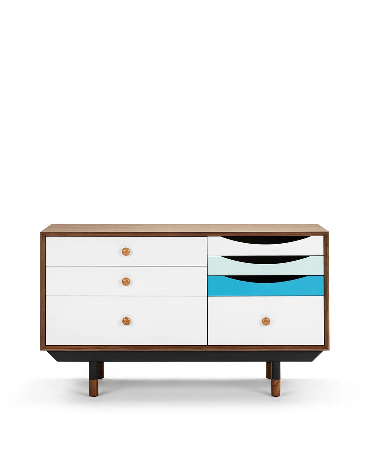 Fina 55™ credenza small | walnut wood frame - storage 1955 sideboard-inspired | madorne