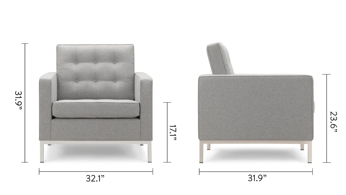 Flo 54™ lounge chair | tailored modernist - chairs 54 | designer | madorne