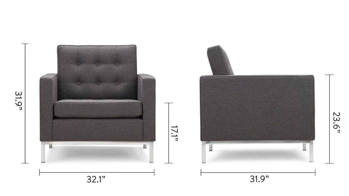 Flo 54™ lounge chair | tailored modernist - chairs 54 | designer | madorne