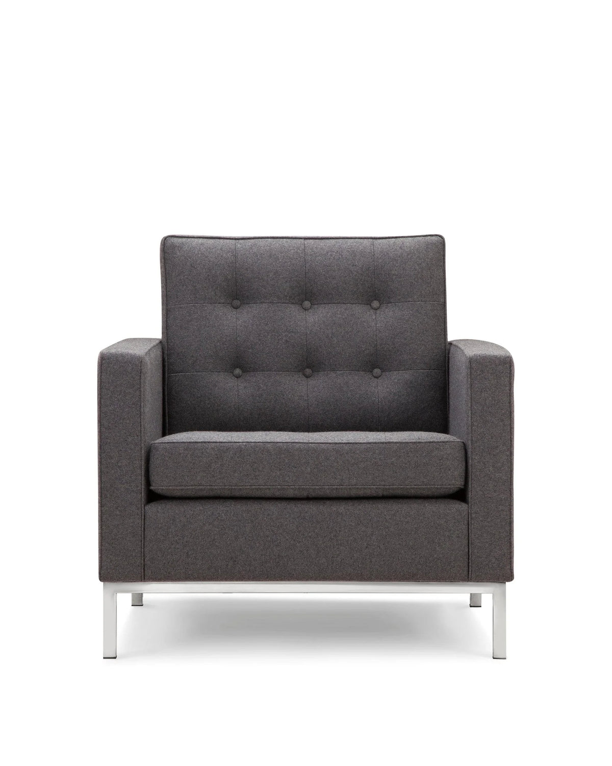 Flo 54™ lounge chair | tailored modernist - dark gray wool - chairs 54 | designer | madorne