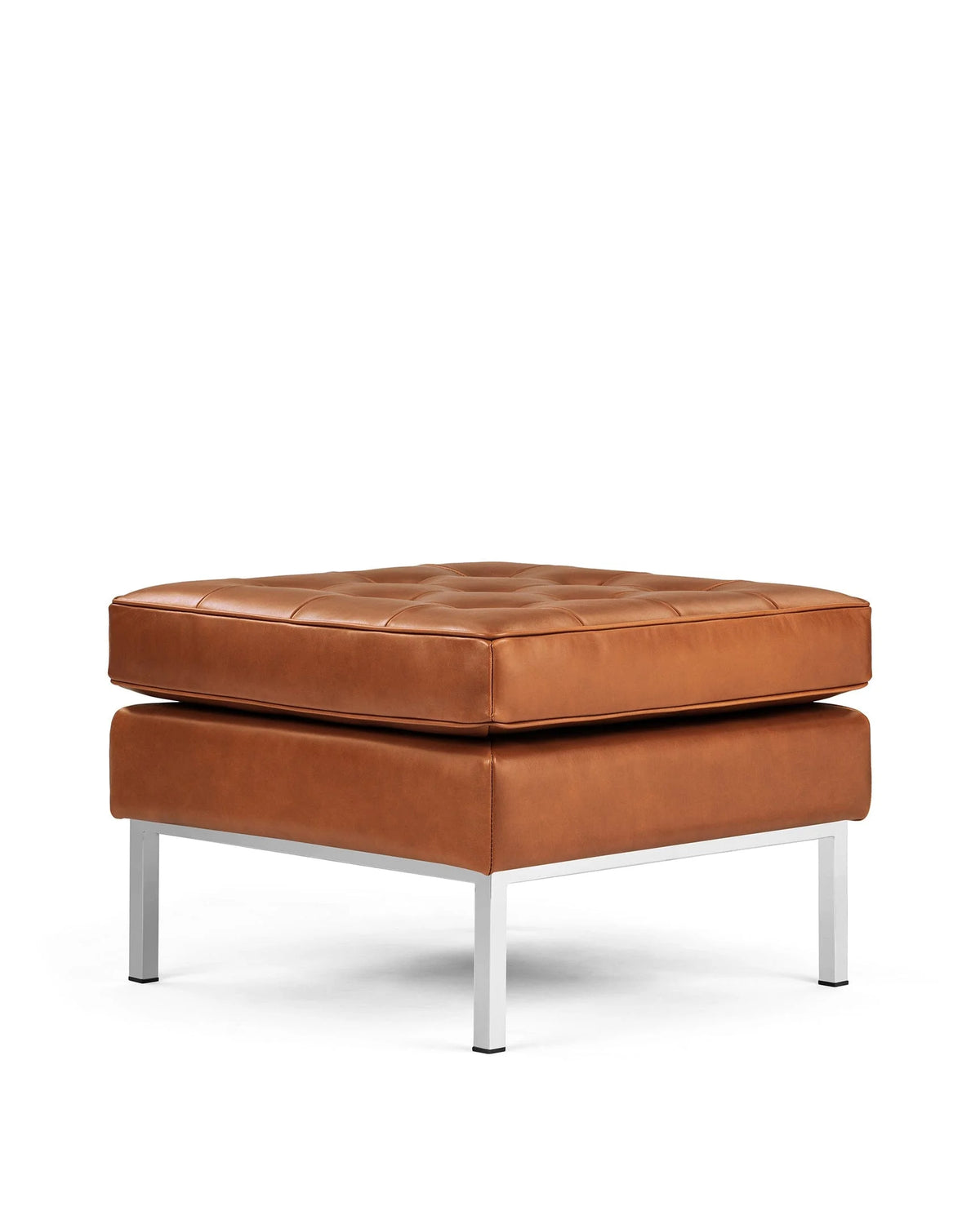Flo 54™ ottoman | upholstery and steel - stools & ottomans 54 | modern | contemporary design | madorne