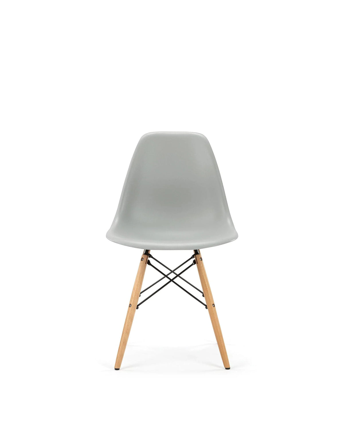Flyn shell™ dining chair | molded seat - gray - chairs eames plastic side with dowel base-inspired furnitur