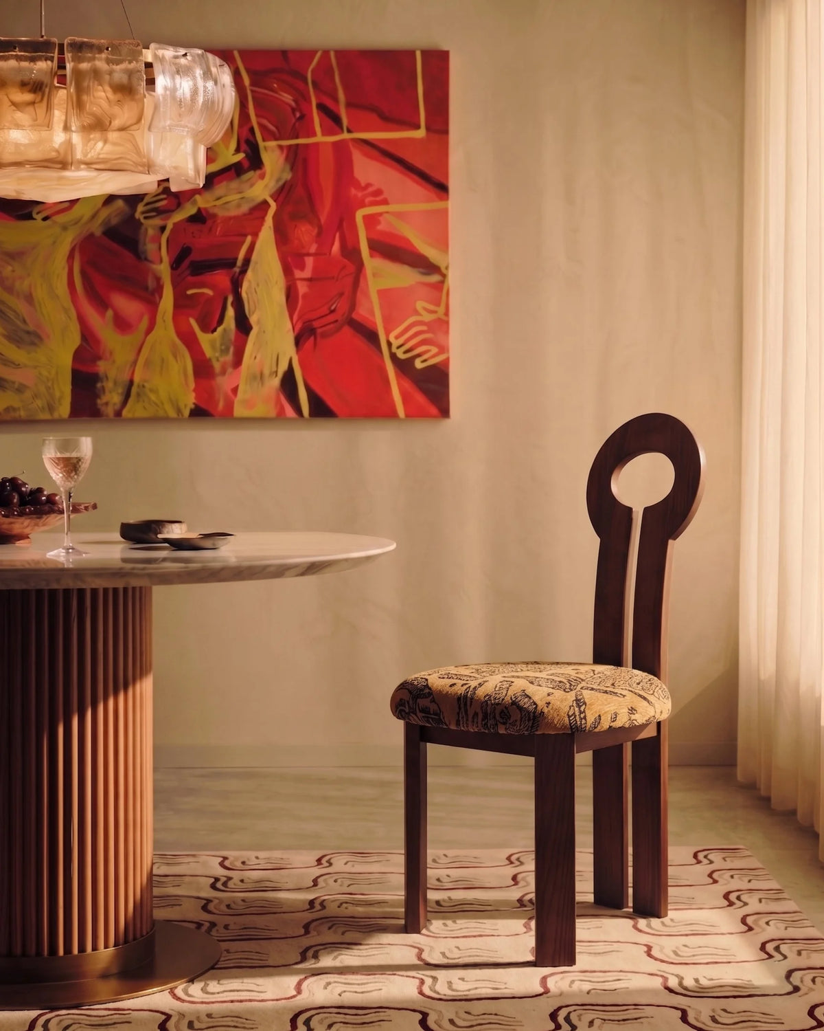 Gioco halo™ dining chair | walnut wood - chairs halo inspired by whit | madorne