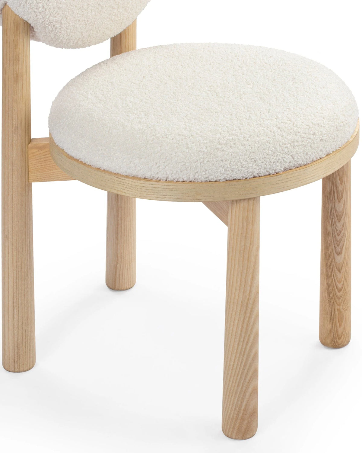 Hana™ dining chair | boucle wool - chairs hana | modern | madorne