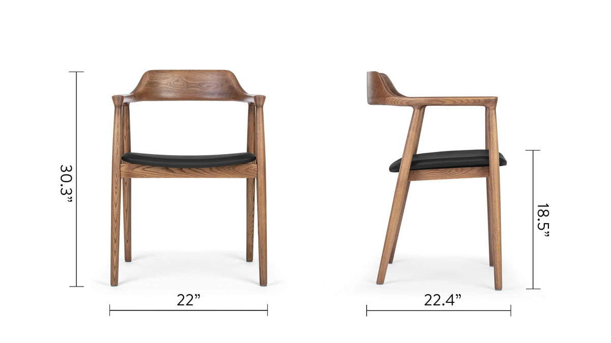 Hiro 08™ armchair | oiled walnut - dining chairs 08 | modern chair | madorne