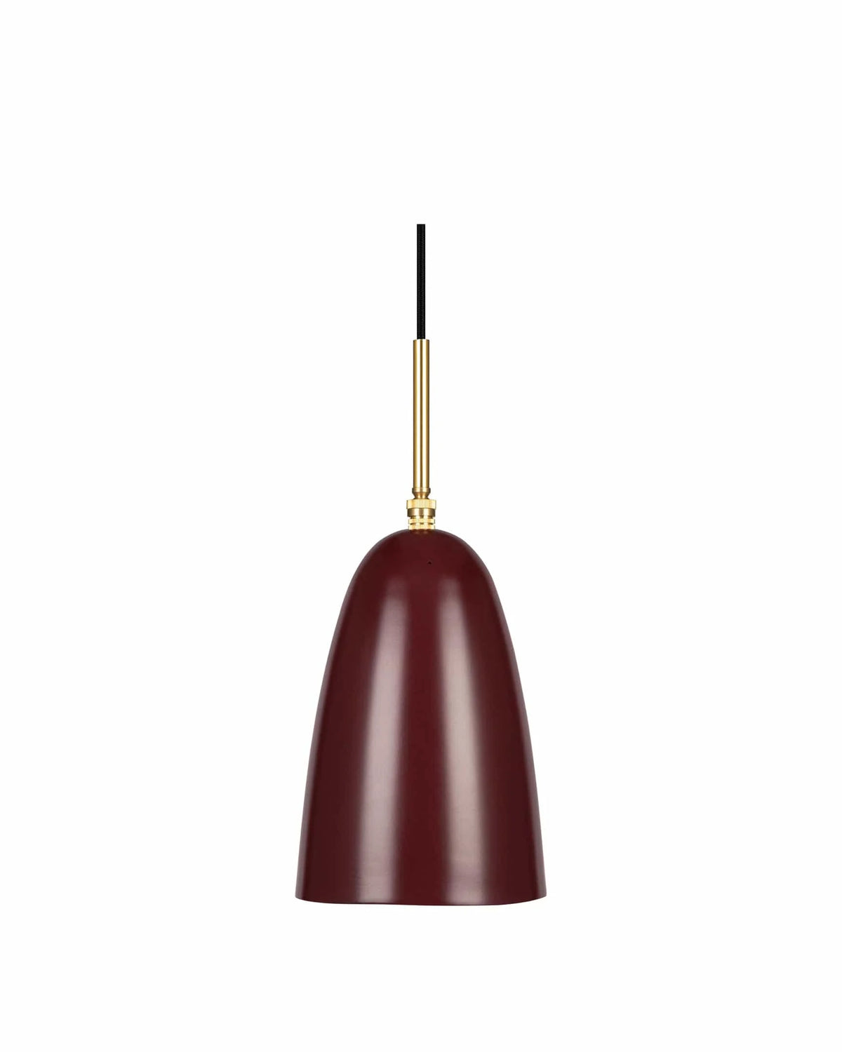Hopper 47™ pendant | slender metal shade - burgundy - lighting 47 | modern light | madorne