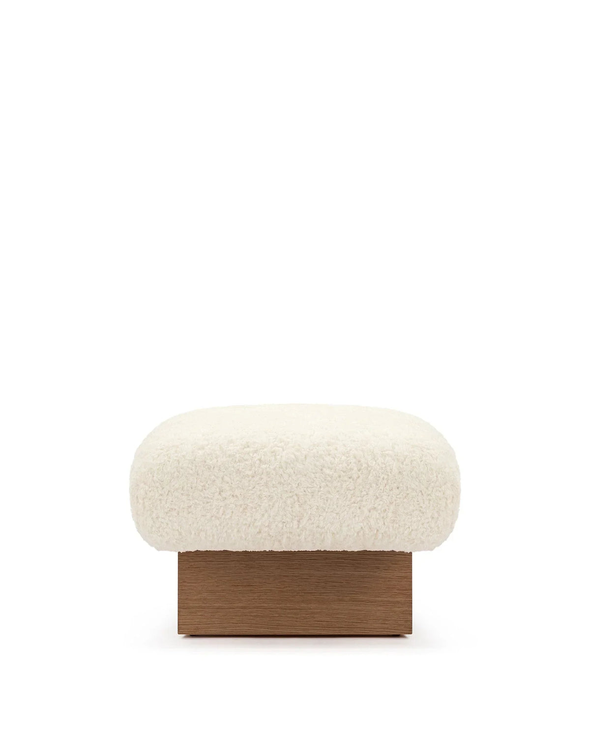 Jiya™ ottoman | vegan sheepskin - stools & ottomans jiya inspired by brasilia | madorne