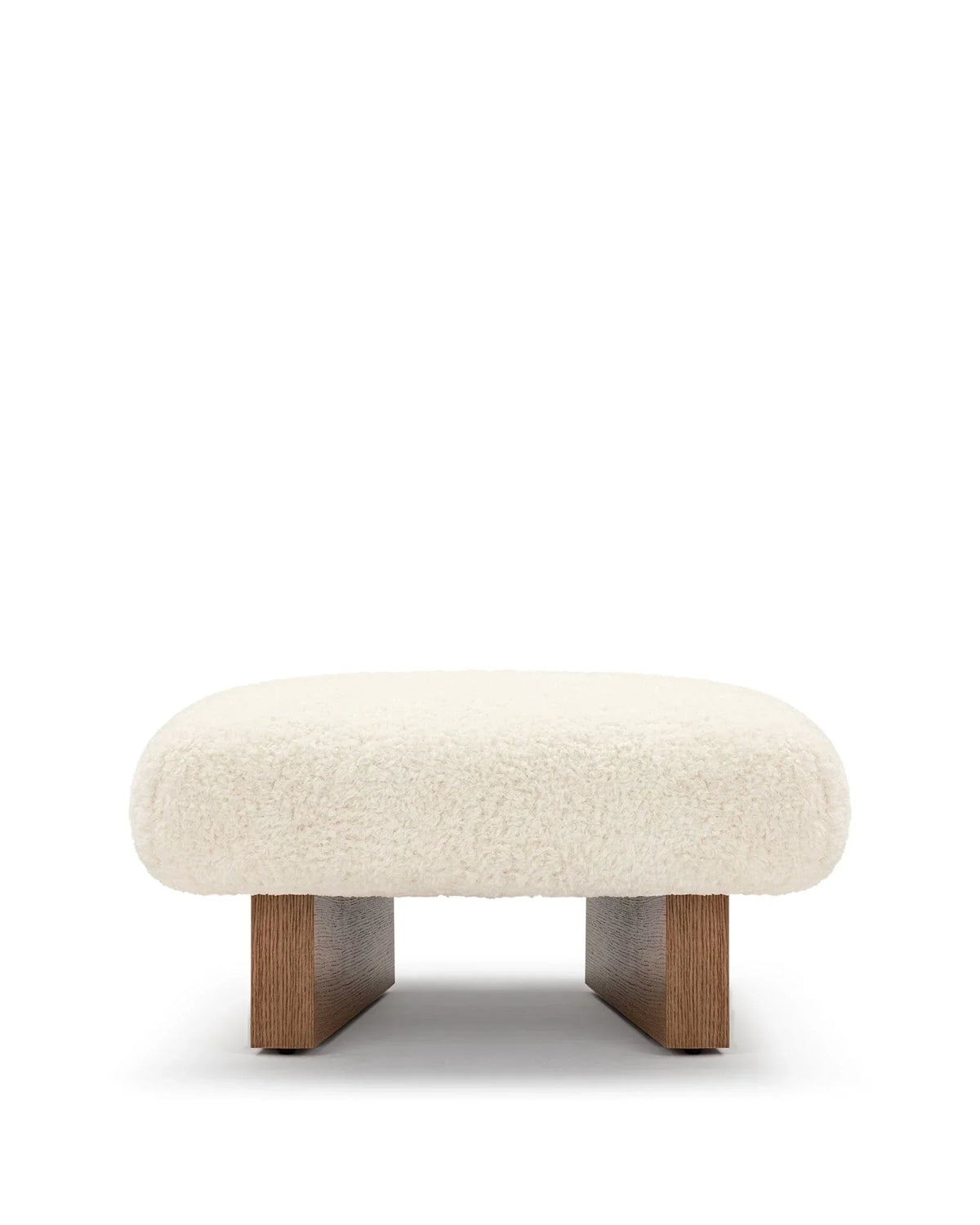 Jiya™ ottoman | vegan sheepskin - stools & ottomans jiya inspired by brasilia | madorne