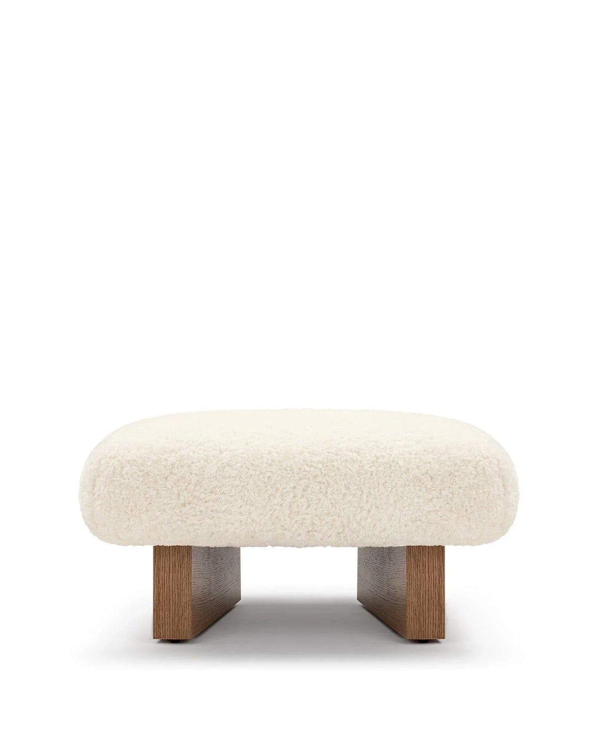 Jiya™ ottoman | vegan sheepskin - stools & ottomans jiya inspired by brasilia | madorne