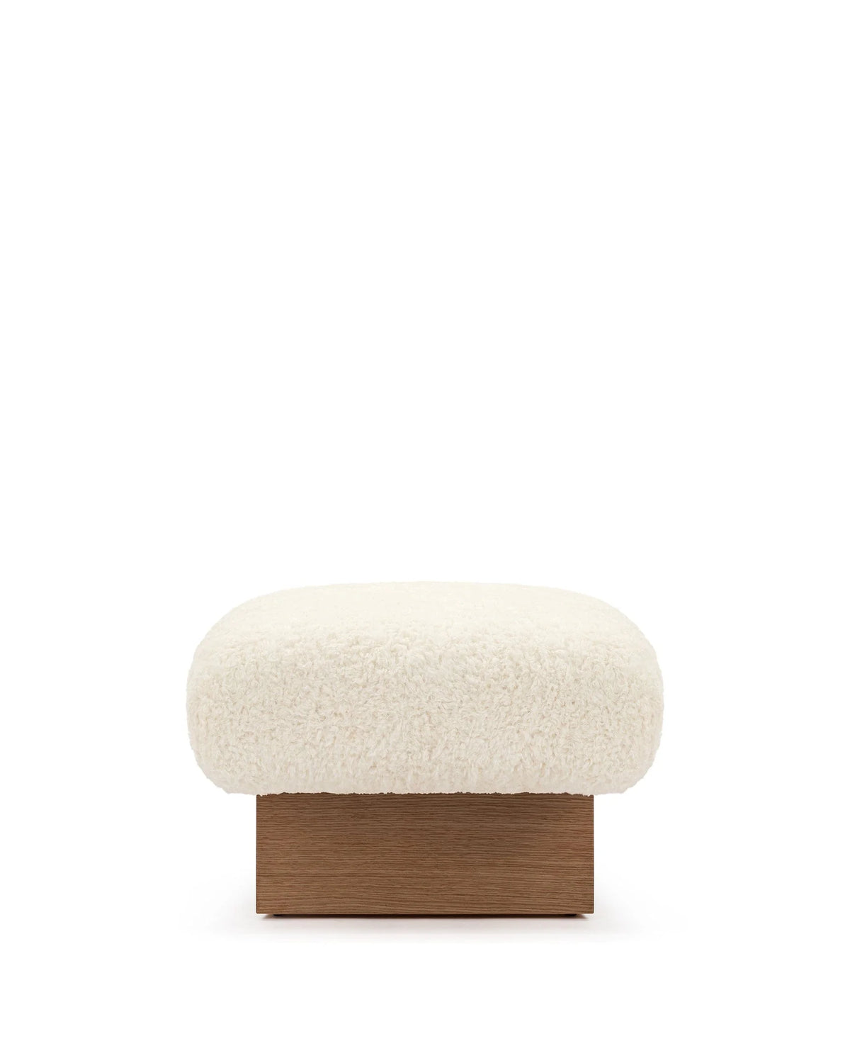Jiya™ ottoman | vegan sheepskin - stools & ottomans jiya inspired by brasilia | madorne