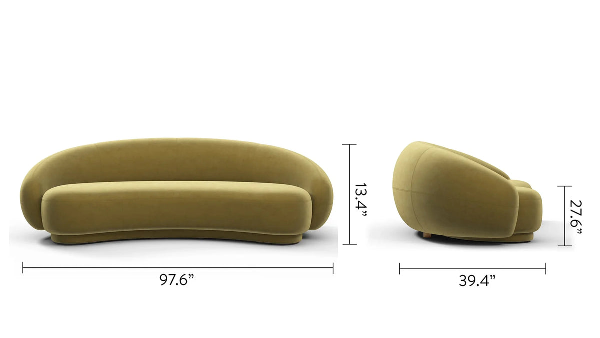 Jolie 18™ curved sofa | three seater - 3 seaters julep-inspired by jonas wagell | madorne