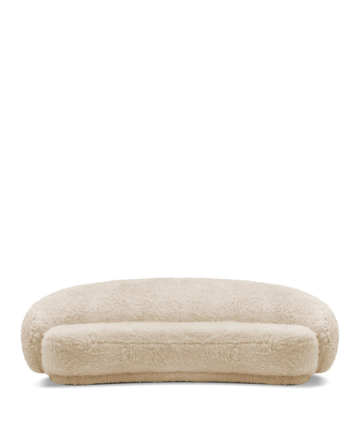 Jolie 18™ curved sofa | three seater - almond long hair sherpa - 3 seaters julep-inspired by jonas wagell | madorne