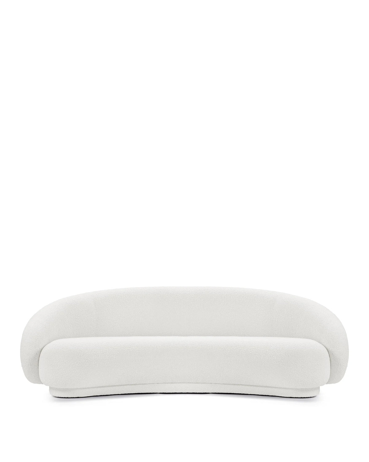 Jolie 18™ curved sofa | three seater - white boucle - 3 seaters julep-inspired by jonas wagell | madorne