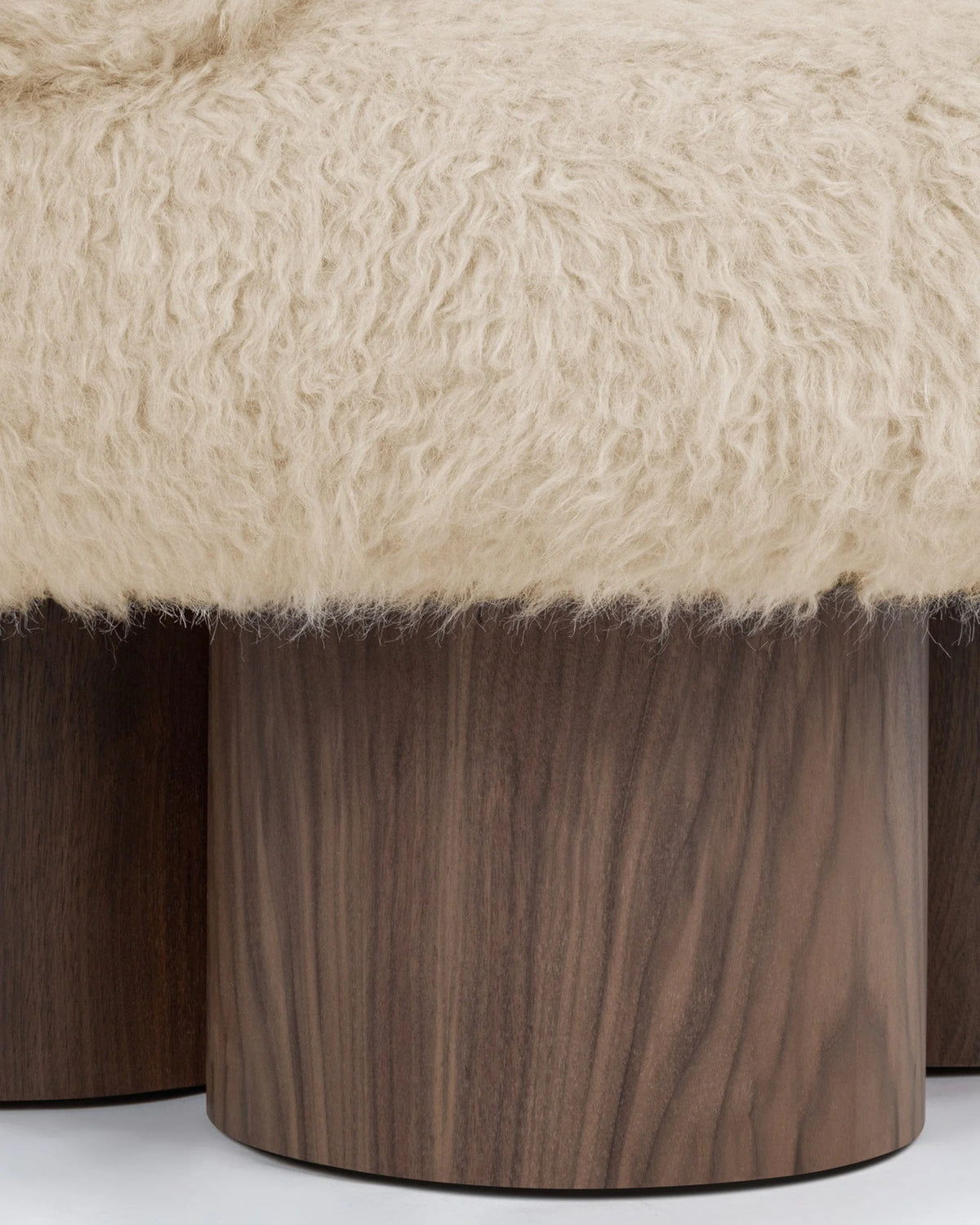 Lanna™ Lounge Chair | Sherpa and Walnut
