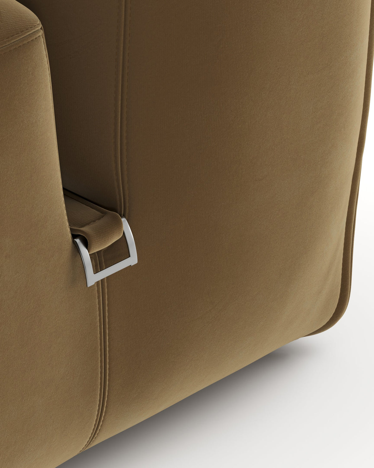 Le mur 72™ left-arm module | old gold velvet - left arm - modules 72 | modular sofa element | madorne