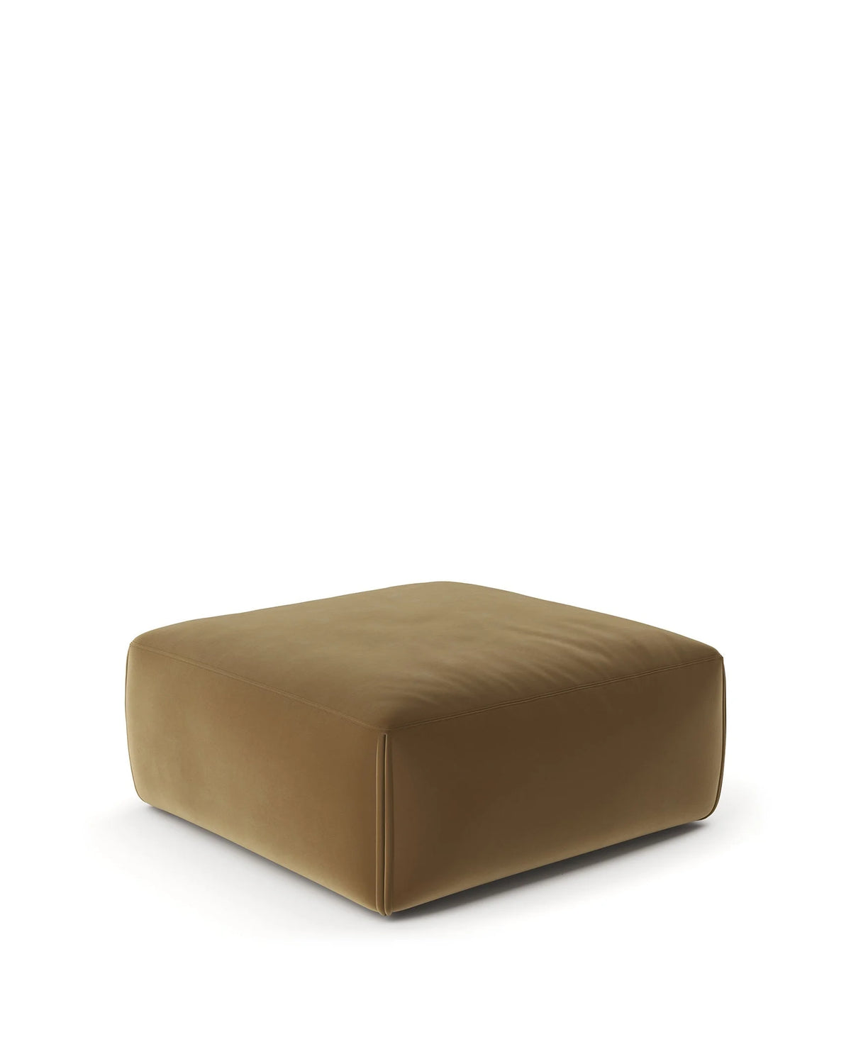 Le mur 72™ ottoman | old gold velvet - stools & ottomans 72 | modern | contemporary design | mad...