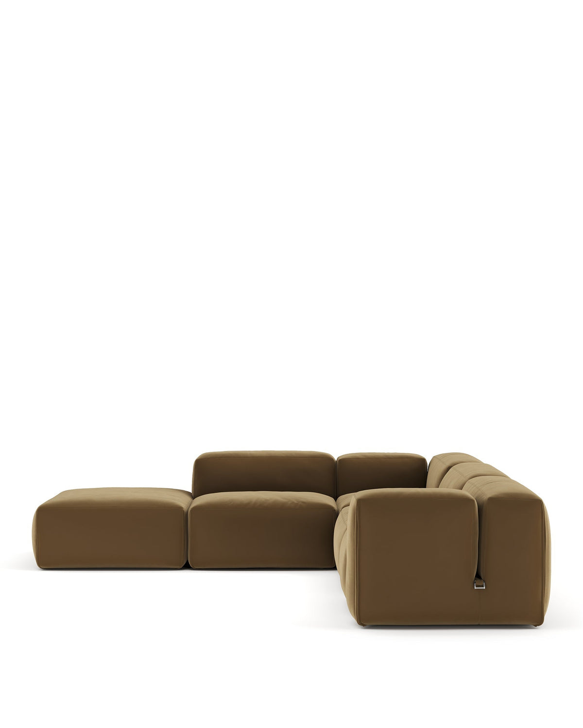 Le mur 72™ sectional sofa left corner | old gold velvet - sectionals 72 | madorne