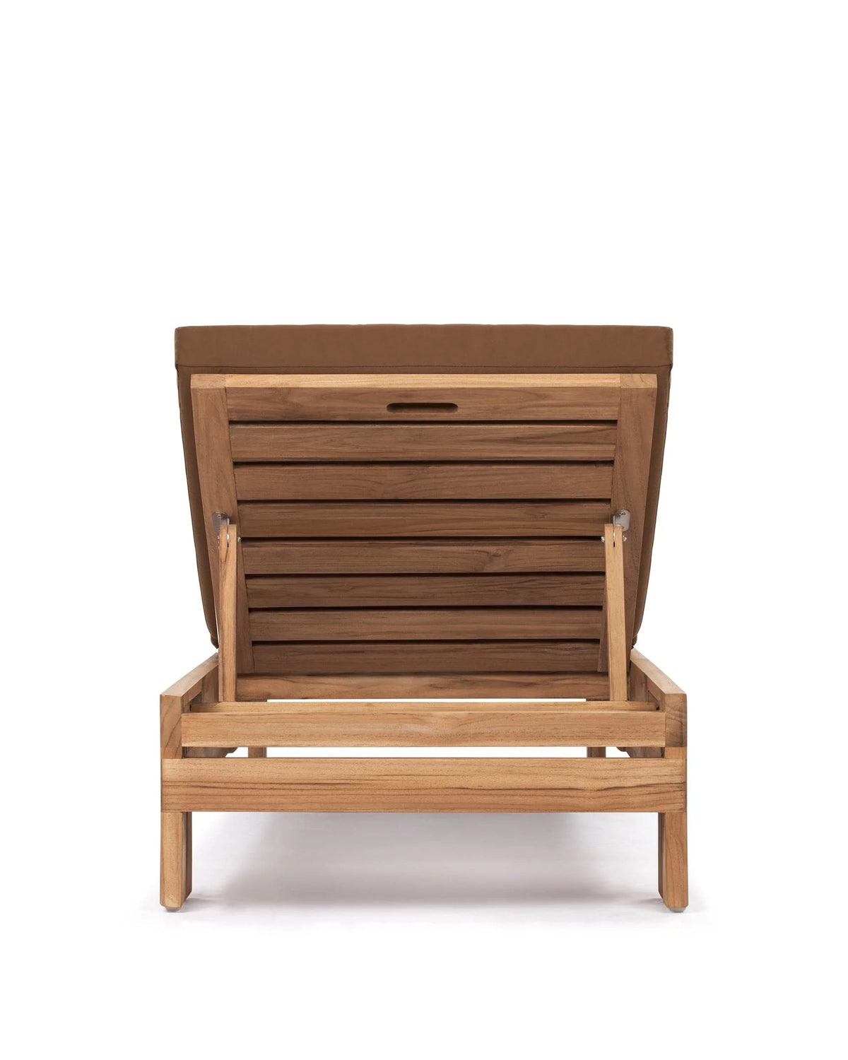 Luso™ outdoor lounger | teak and quick-dry cushion - lounge chairs luso | madorne