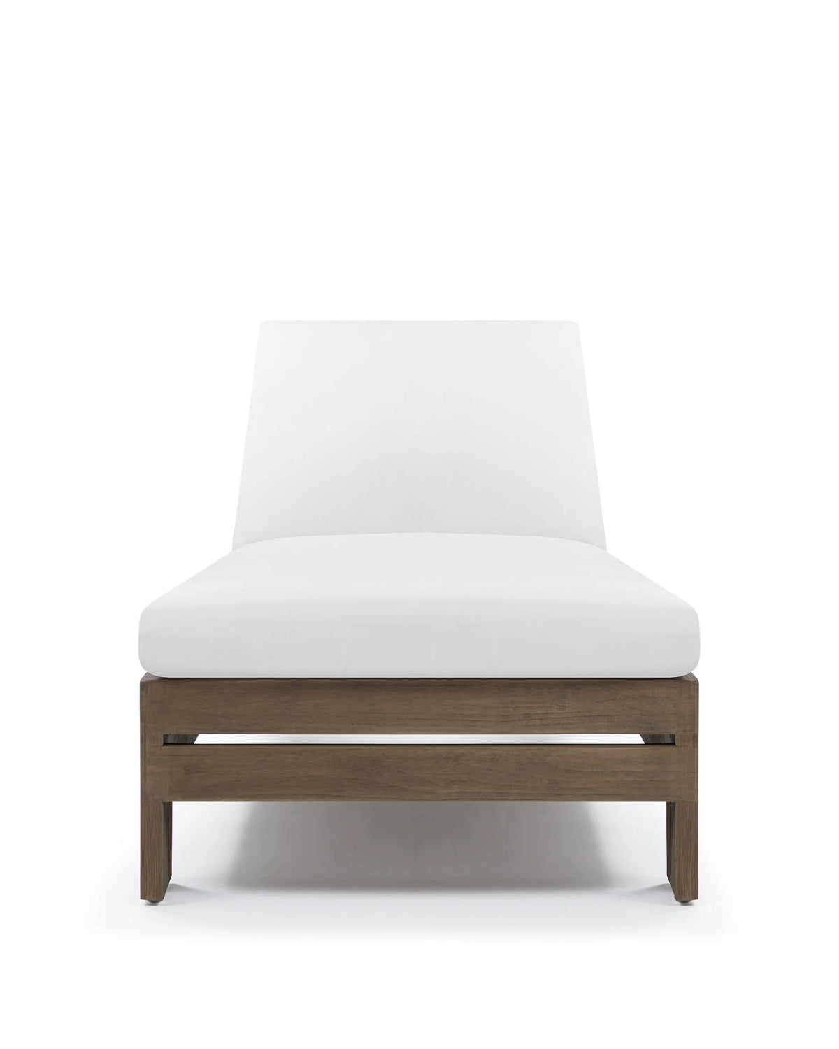 Luso™ outdoor lounger | teak and quick-dry cushion - lounge chairs luso | madorne