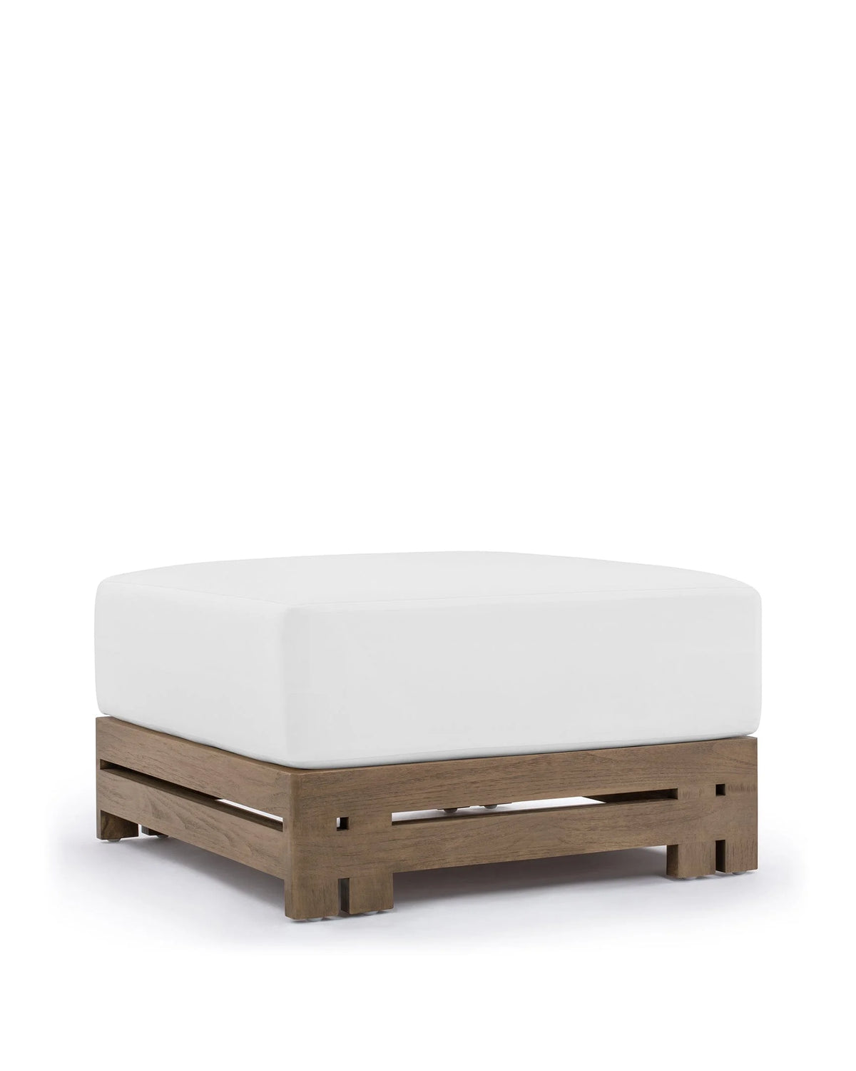 Luso™ outdoor ottoman | teak and cushion - stools & ottomans luso | designer | madorne