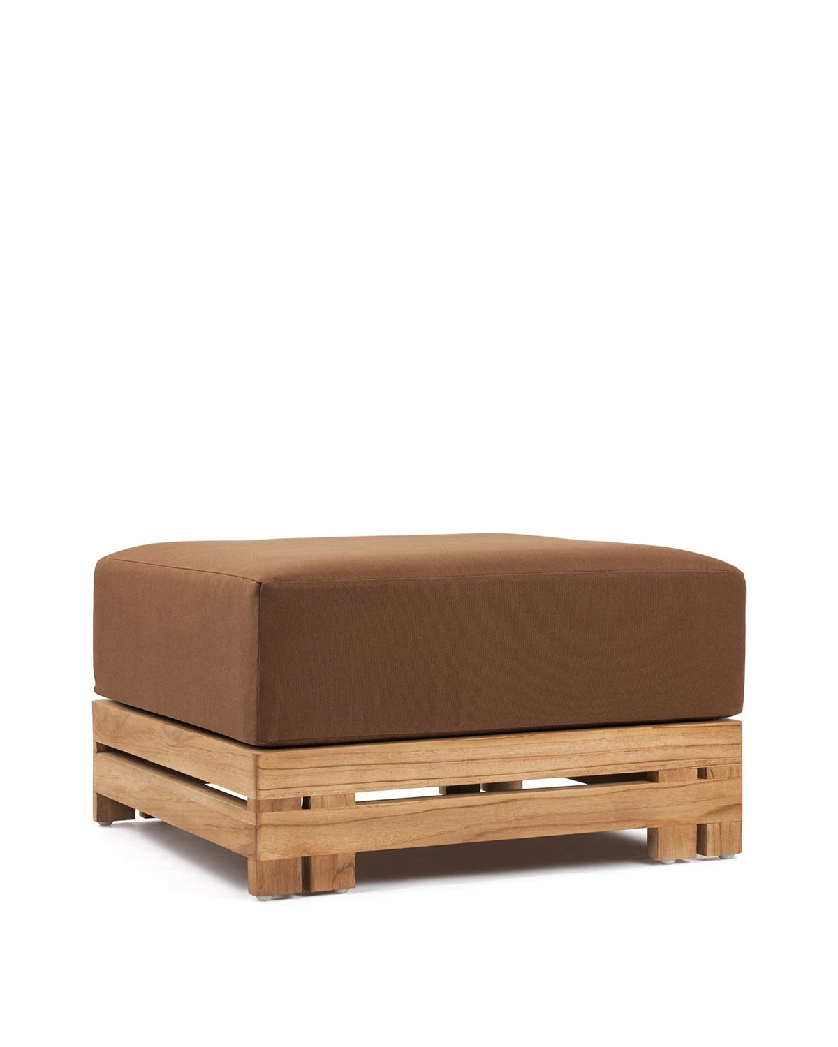 Luso™ outdoor ottoman | teak and cushion - stools & ottomans luso | designer | madorne