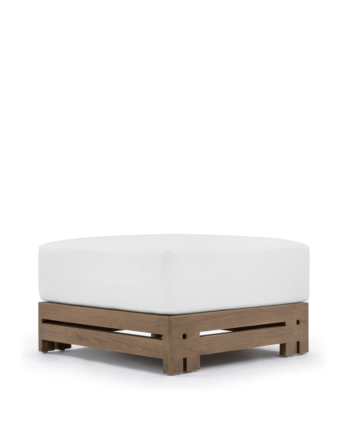 Luso™ outdoor ottoman | teak and cushion - stools & ottomans luso | designer | madorne
