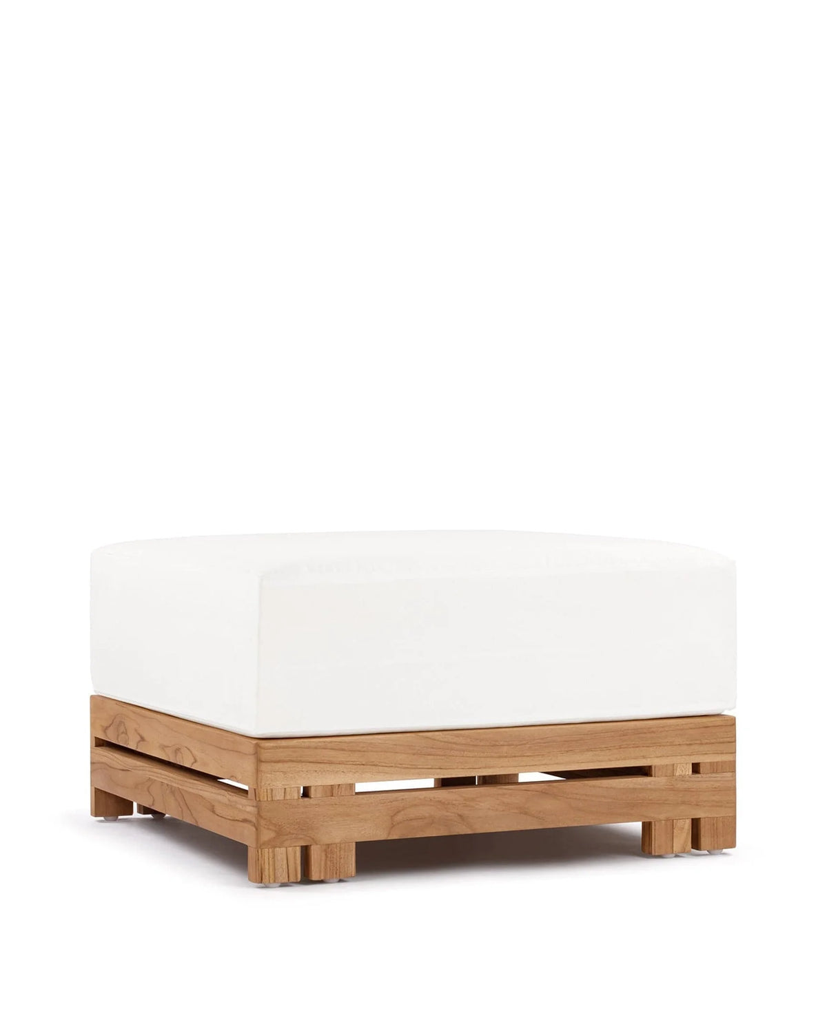 Luso™ outdoor ottoman | teak and cushion - stools & ottomans luso | designer | madorne