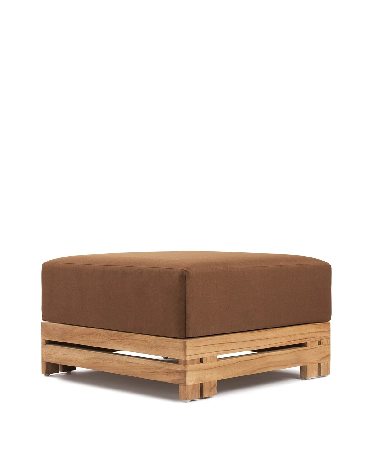 Luso™ outdoor ottoman | teak and cushion - stools & ottomans luso | designer | madorne