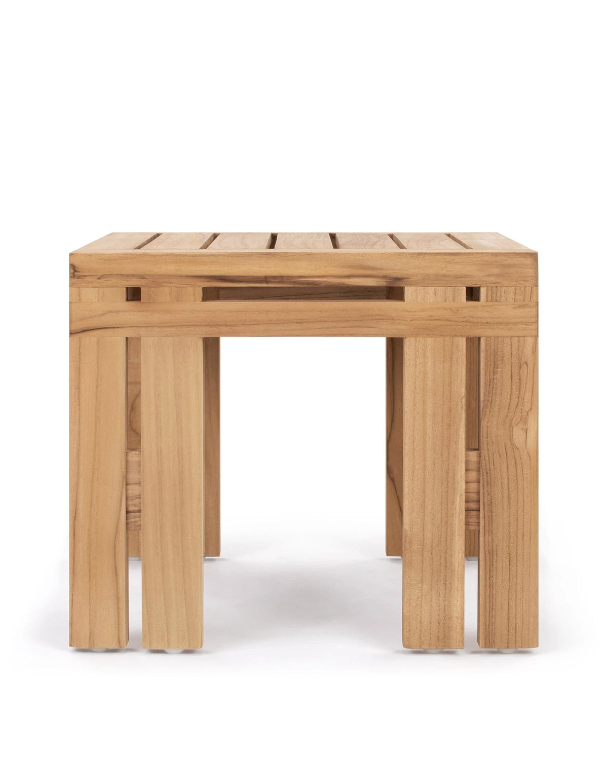 Luso™ outdoor side table | solid teak - natural - tables luso | madorne