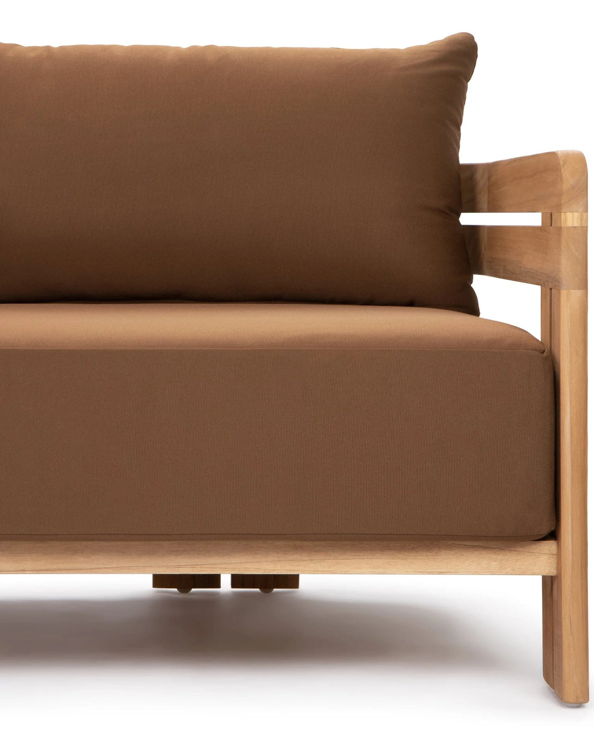 Luso™ outdoor three-seater sofa | teak platform - sofas luso | madorne